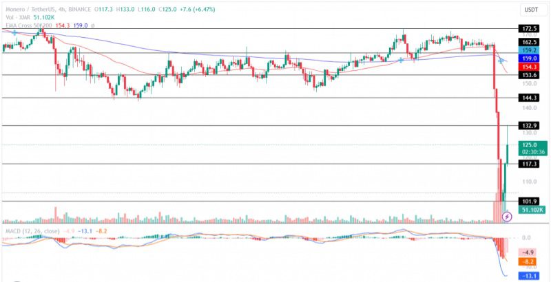 سقوط 40 درصدی قیمت مونرو XMR! 14 سقوط 40 درصدی قیمت مونرو (XMR)!