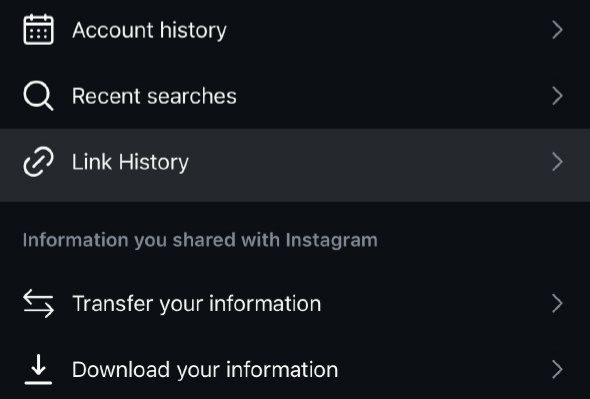 نحوه فعال کردن تاریخچه لینک در اینستاگرام 15 نحوه فعال یا غیرفعال کردن تاریخچه لینک در اینستاگرام