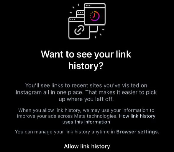 نحوه فعال کردن تاریخچه لینک در اینستاگرام 17 نحوه فعال یا غیرفعال کردن تاریخچه لینک در اینستاگرام