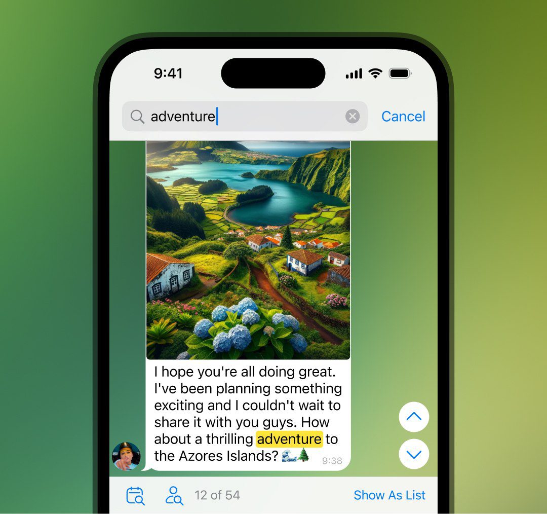 11 تغییر آپدیت جدید تلگرام، پیام های ذخیره شده جدید در تلگرام و قابلیت تگ گذاری پیامها 16 4. پیامهای صوتی و تصویری یکبار مصرف تنظیمات View-Once اکنون برای پیامهای صوتی و تصویری در دسترس است. چنین پیامهایی را فقط میتوان یک بار قبل از حذف خودکار پخش کرد. برای ضبط پیام یکبار مصرف، روی آن نگه دارید و سپس انگشت خود را به بالا بکشید تا ضبط قفل شود، سپس قبل از ارسال، روی نماد مشاهده یکبار ضربه بزنید. 5. مکث و از سرگیری ضبط در حین ضبط هر پیام صوتی یا ویدیویی، میتوانید به جای ارسال چند پیام، مکث کرده و بعداً ضبط را از سر بگیرید. برای مکث، انگشت خود را به سمت بالا بکشید تا ضبط قفل شود و روی دکمه مکث ضربه بزنید. برای از سرگیری ضبط، کافی است دوباره روی نماد میکروفون یا دوربین ضربه بزنید.