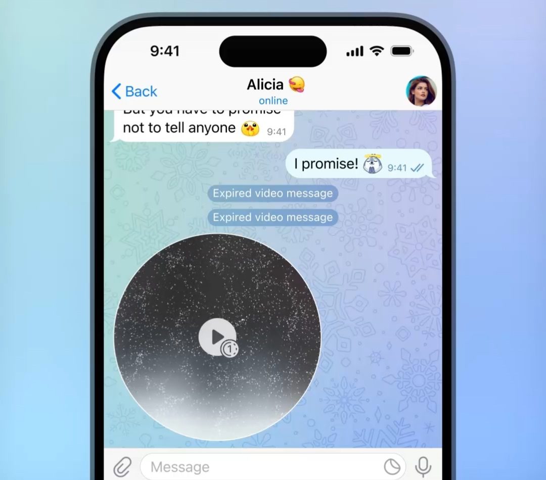 11 تغییر آپدیت جدید تلگرام، پیام های ذخیره شده جدید در تلگرام و قابلیت تگ گذاری پیامها 17 view-once