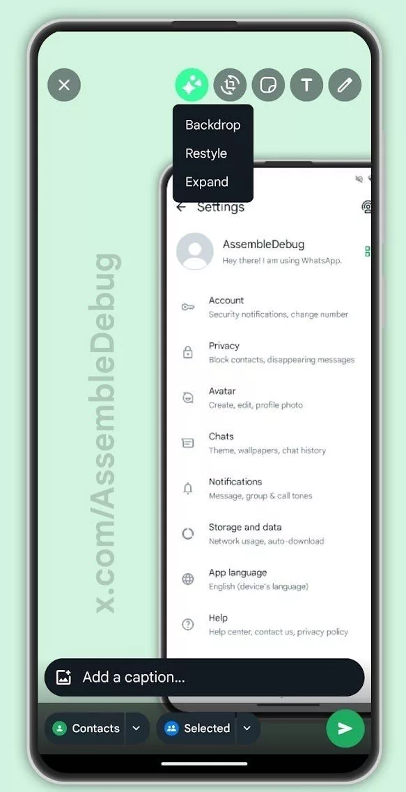 ابزار ویرایش تصویر با هوش مصنوعی در واتساپ 14 واتساپ ظاهراً به ابزارهای ویرایش تصویر با هوش مصنوعی مجهز میشود.