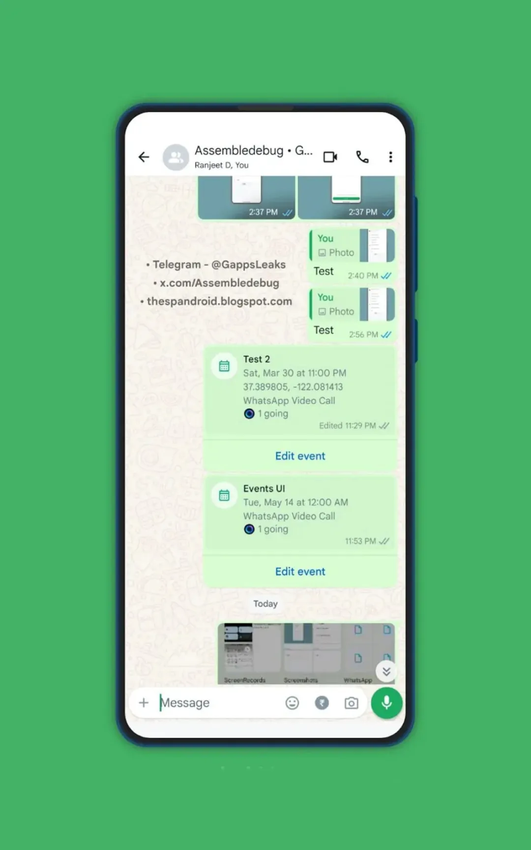 لیست قابلیت های جدید واتساپ بههمراه تصاویر لو رفت 19 لیست قابلیتهای جدید واتساپ بههمراه تصاویر لو رفت.