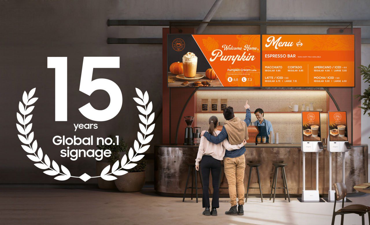 سامسونگ رتبه اول بازار جهانی نمایشگرهای دیجیتال ساینیج، برای 15امین سال متوالی 14 سامسونگ برای پانزدهمین سال متوالی، رتبه اول بازار جهانی نمایشگرهای دیجیتال ساینیج شد