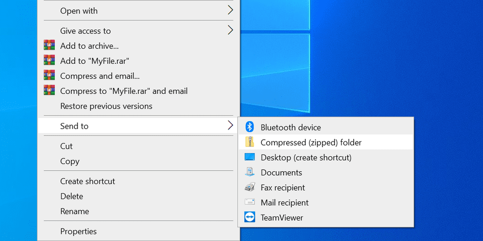 4 راه آسان برای ایجاد فایل ZIP در ویندوز 14 4 راه آسان برای ایجاد یک فایل ZIP در ویندوز