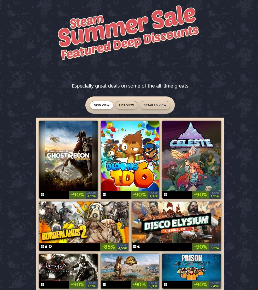 فروش ویژه تابستان 2024 استیم شروع شد! تا 95 درصد تخفیف روی بازیها 14 فروش ویژه تابستان 2024 استیم