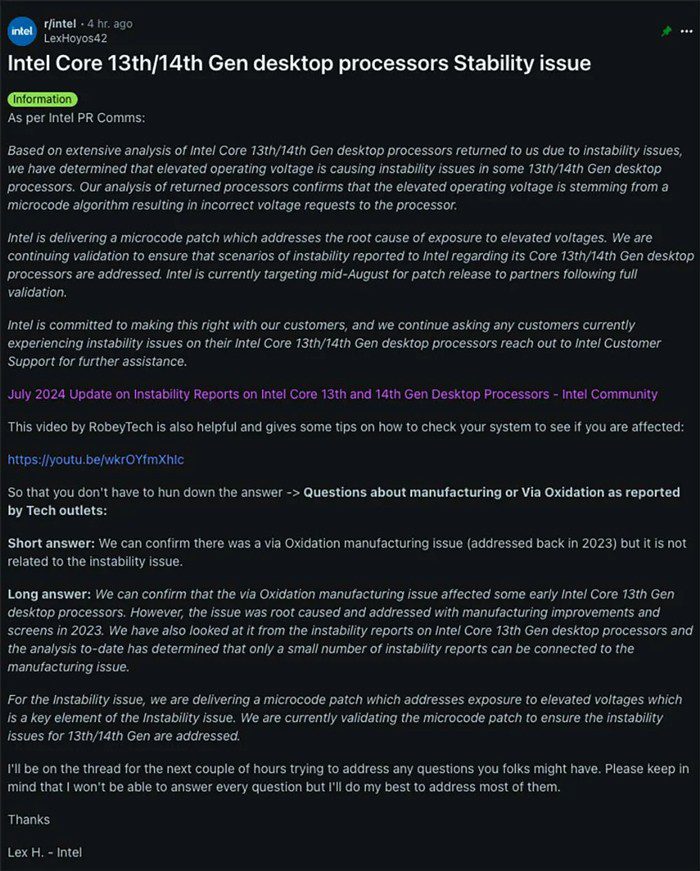 Intel Microcode Update 02