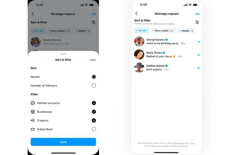 اینستاگرام دایرکت را برای سازندگان محتوا ارتقا داد