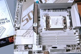 AMD با مادربرد سفید B850، دنیای سخت‌افزار را روشن می‌کند