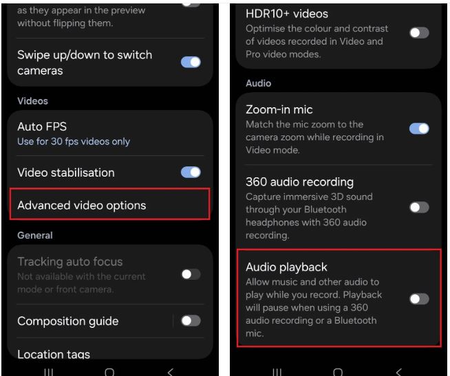 تازه در One UI 7: فیلمبرداری همراه با موسیقی!