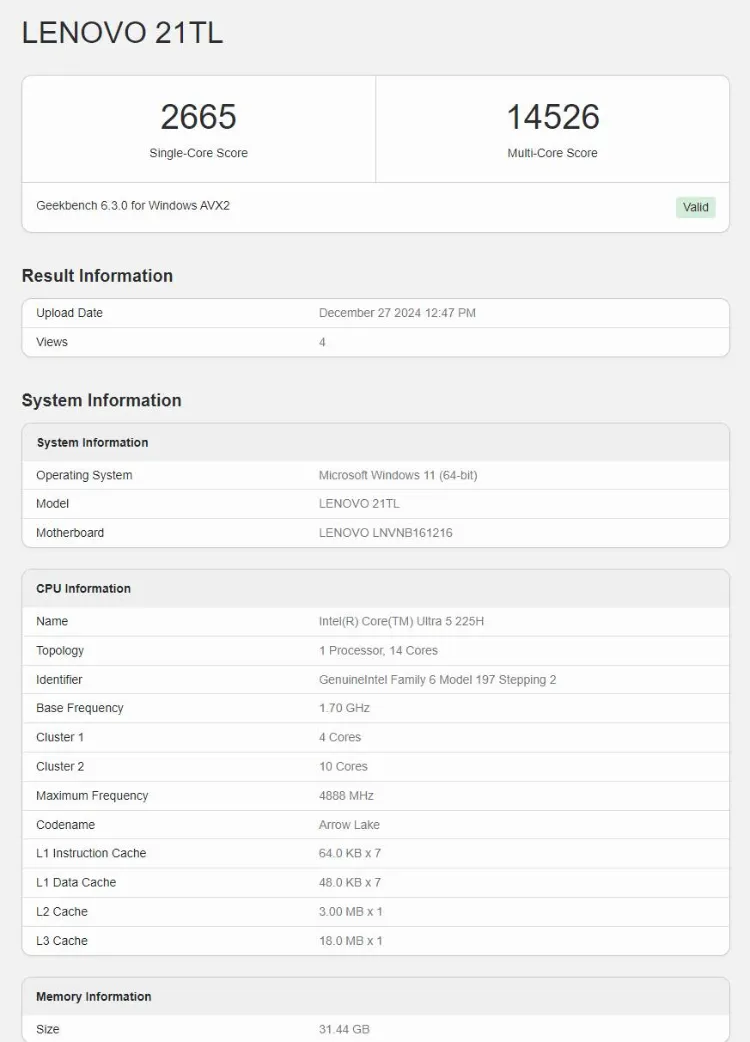 Core Ultra 200H، رقیب سرسخت M3 Max؛ نتایج بنچمارک لو رفت
