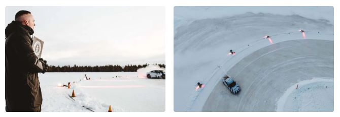 پورشه تایکان رکورد دریفت روی یخ را شکست!