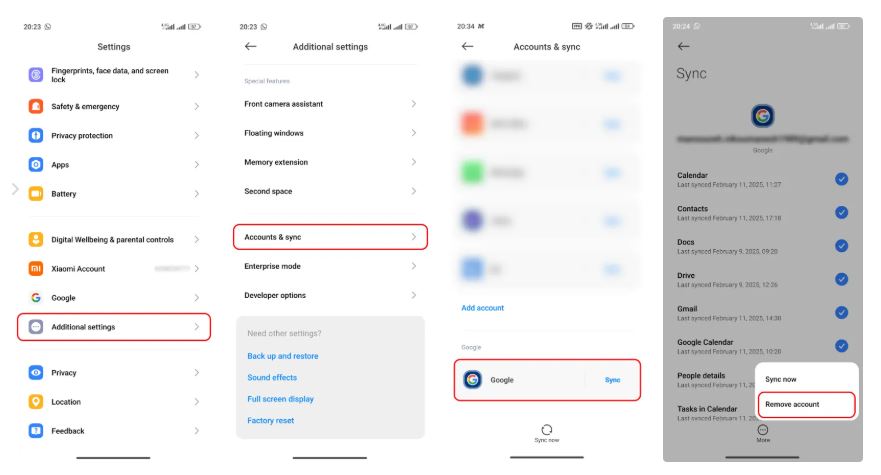 حذف آسان جیمیل از گوشی‌های هوشمند: راهنمای گام به گام برای سامسونگ، شیائومی و آیفون