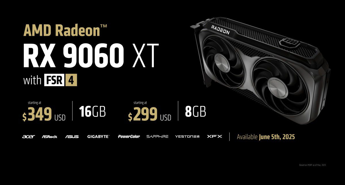 رقیب جدید وارد میدان شد: معرفی کارت گرافیک AMD Radeon RX 9060 XT با قیمت شگفت انگیز