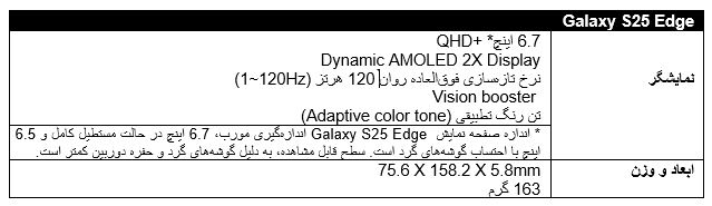 رونمایی سامسونگ از Galaxy S25 Edge: نازکترین شاهکار فناوری با طراحی خیرهکننده 17 رونمایی سامسونگ از Galaxy S25 Edge: نازکترین شاهکار فناوری با طراحی خیرهکننده