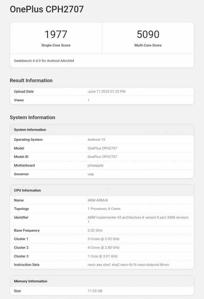 شایعات داغ: آیا وانپلاس Nord 5 با پردازنده اسنپدراگون عرضه میشود؟ گیکبنچ آتش به پا کرد 14 شایعات داغ: آیا وانپلاس Nord 5 با پردازنده اسنپدراگون عرضه میشود؟ گیکبنچ آتش به پا کرد