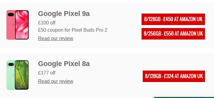 شگفتی تابستانی بازار موبایل: خرید گلکسی S25 با تبلت رایگان + تخفیفهای استثنایی پیکسل گوگل 19 شگفتی تابستانی بازار موبایل: خرید گلکسی S25 با تبلت رایگان + تخفیفهای استثنایی پیکسل گوگل