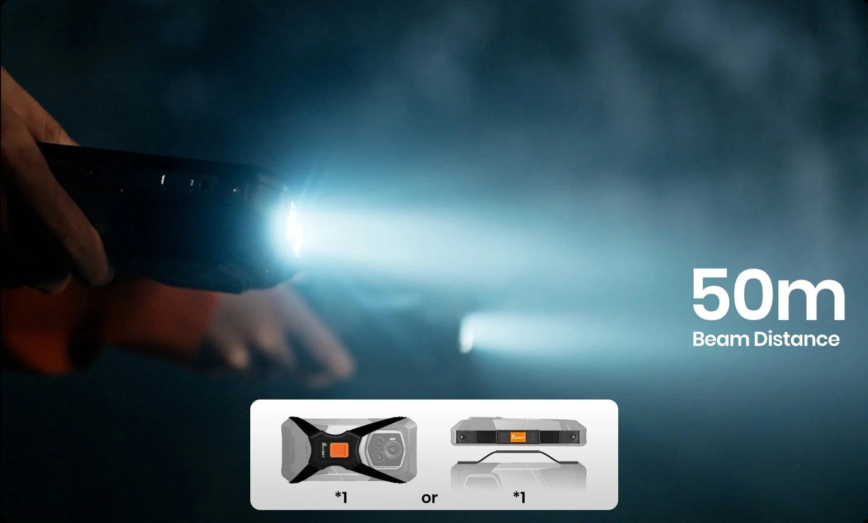 Fossibot F107 Pro؛ گوشی جان‌سخت با قابلیت دید در شب رنگی