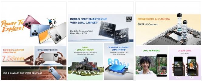 معرفی Realme P4 و P4 Pro؛ باتری ۷۰۰۰ میلی‌آمپری و شارژ فوق‌سریع