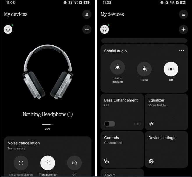 بررسی Nothing Headphone (1)؛ رقیبی تازهنفس برای بزرگان بازار 19 بررسی Nothing Headphone (1)؛ رقیبی تازهنفس برای بزرگان بازار