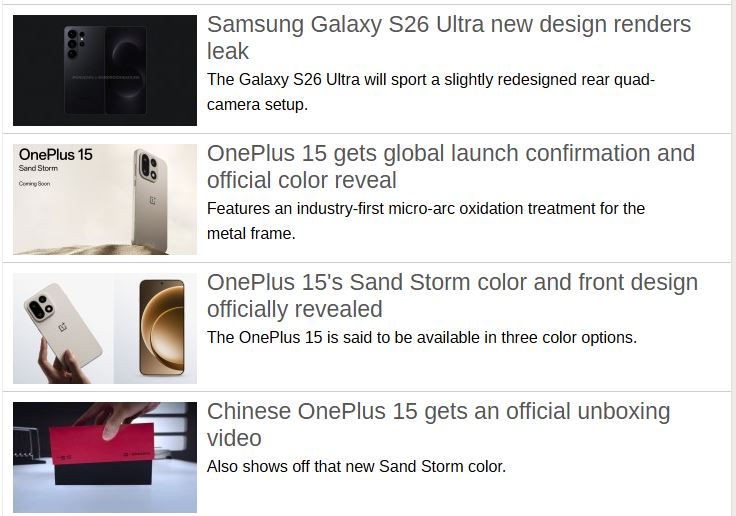 عرضه جهانی دو غول پرچمدار؛ شگفتیهای Galaxy S26 Ultra و OnePlus 15 در راهاند 14 عرضه جهانی دو غول پرچمدار؛ شگفتیهای Galaxy S26 Ultra و OnePlus 15 در راهاند