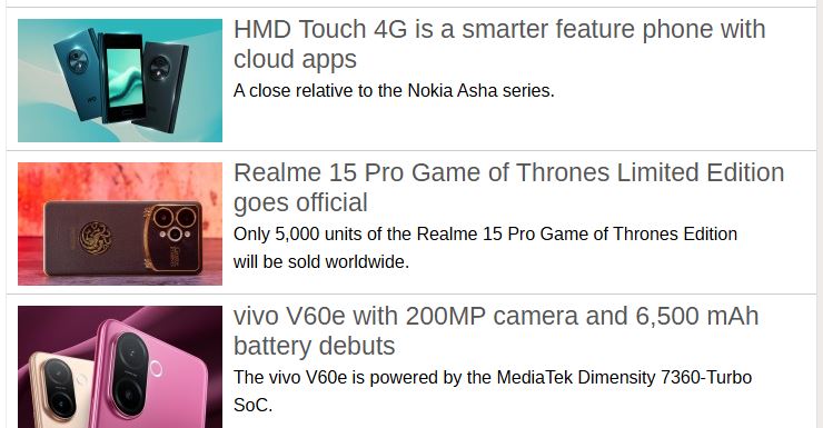 هفته ۴۱ در یک نگاه: رونمایی HMD Touch 4G، Realme 15 Pro 'بازی تاج و تخت' و استاندارد سریع UFS 5.0 14 هفته ۴۱ در یک نگاه: رونمایی HMD Touch 4G، Realme 15 Pro 'بازی تاج و تخت' و استاندارد سریع UFS 5.0