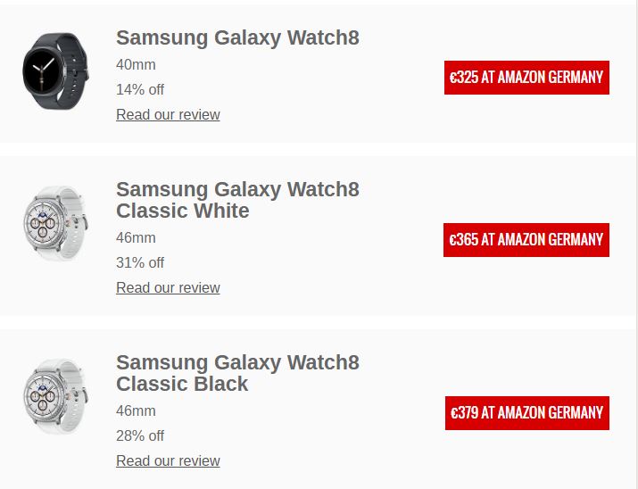 پرایم دی آمازون آلمان با تخفیف‌های شگفت‌انگیز؛ از Pixel Watch 3 تا Galaxy Watch Ultra و آیپدهای جدید