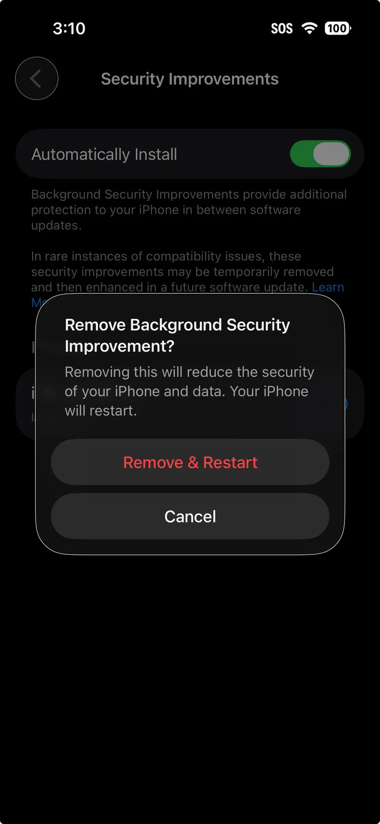قابلیت جدید iOS 26.1؛ آیفونها بهصورت خودکار بهروزرسانیهای امنیتی دریافت میکنند 16 قابلیت جدید iOS 26.1؛ آیفونها بهصورت خودکار بهروزرسانیهای امنیتی دریافت میکنند