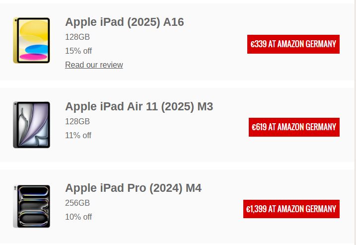 پرایم دی آمازون آلمان با تخفیف‌های شگفت‌انگیز؛ از Pixel Watch 3 تا Galaxy Watch Ultra و آیپدهای جدید