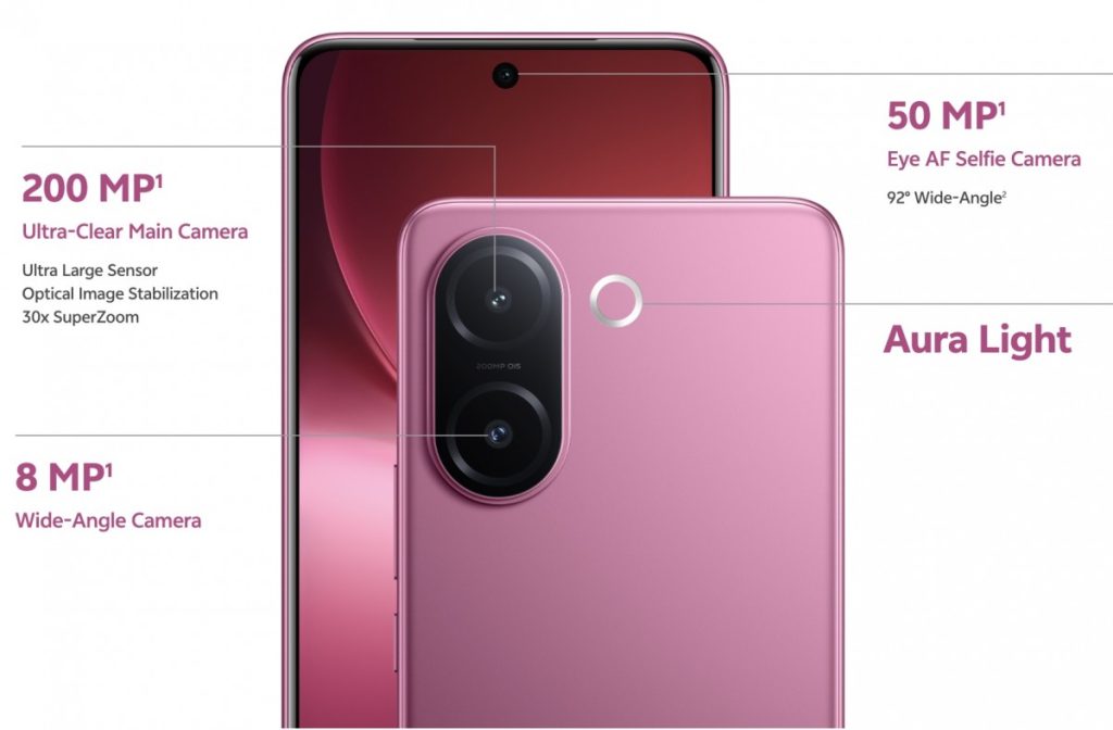 vivo V60e رسماً معرفی شد؛ دوربین ۲۰۰ مگاپیکسلی و باتری ۶۵۰۰ میلی‌آمپری با شارژ ۹۰ واتی